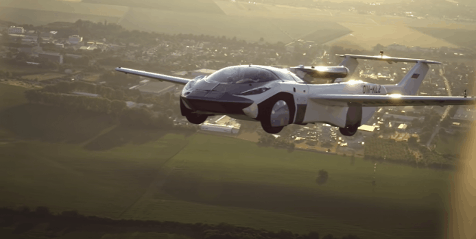 AirCar 變形飛天車試飛成功【有片睇】速度 186 MPH + 可飛行 1000 公里