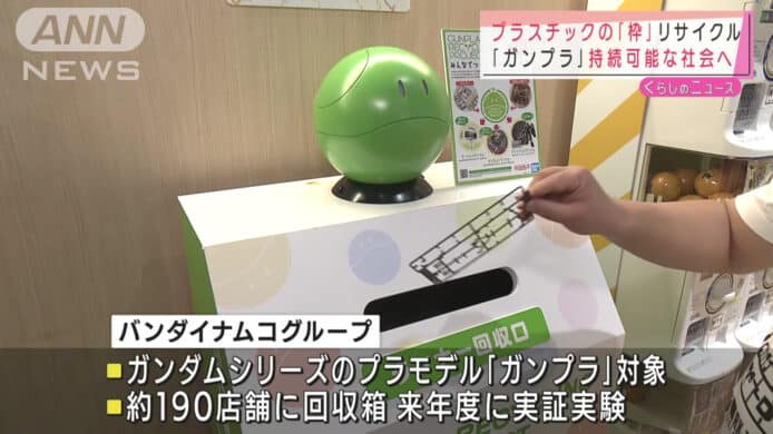 高達為環境出力   Bandai 日本推模型膠框回收計劃