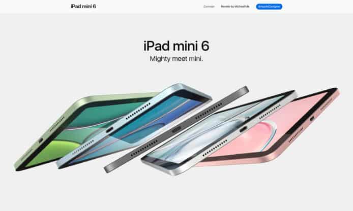 iPad mini 6新渲染圖曝光    電源鍵整合Touch ID
