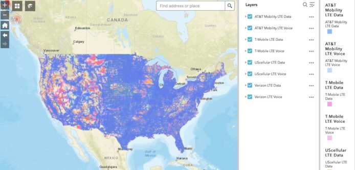 美國 FCC 公佈手機網絡覆蓋地圖　方便選擇合適電訊商
