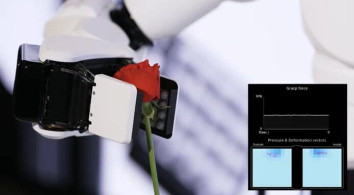 Sony 展示 AI 機械手   自調力度夾起鮮花不會爛