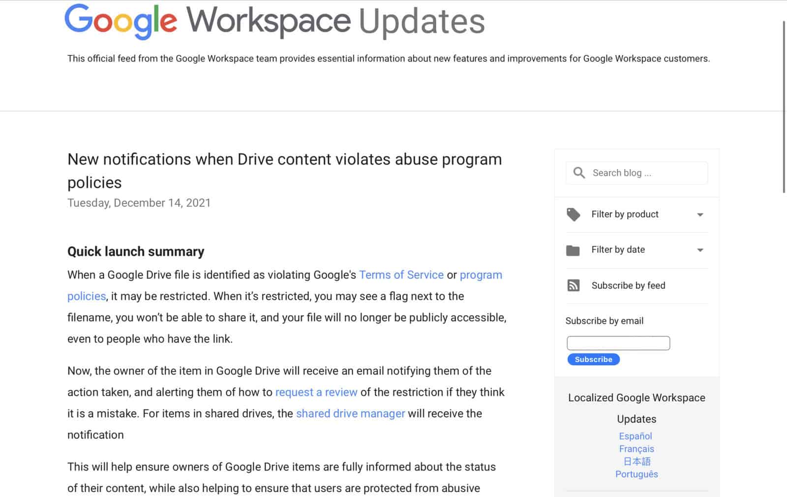 Warning Google Drive Google Drive 將審查用戶文件 禁止分享仇恨言論、恐怖主義相關檔案