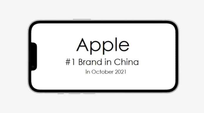 Apple 超華為成中國手機市佔之冠   iPhone 13 銷量按月增加 46%