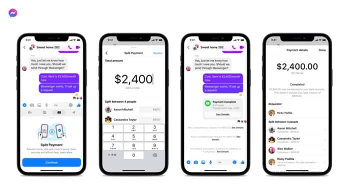 Messenger 將加入夾單功能　方便好友夾錢付款