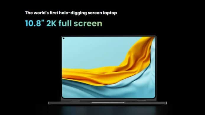 Chuwi MiniBook X 發表   聲稱全球首款開孔屏幕筆電