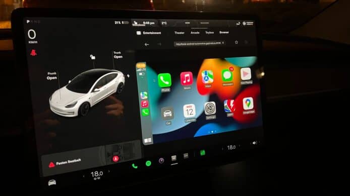 車主加裝 Raspberry Pi 電腦   讓 Tesla 系統可使用 Apple CarPlay