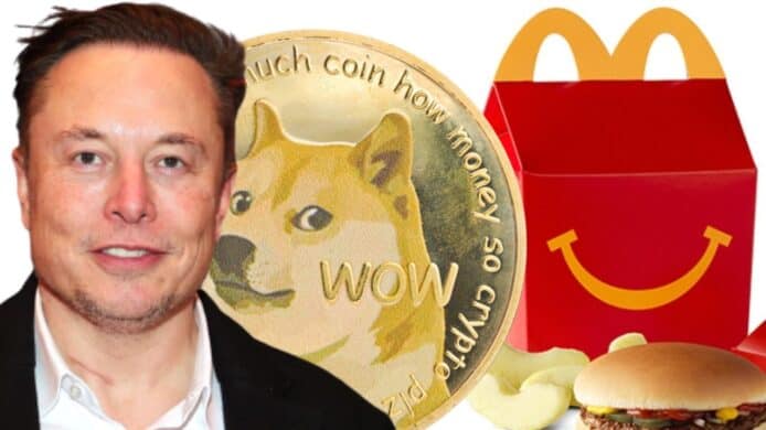 Elon Musk 向麥當勞下戰書   接受狗狗幣交易將上電視食開心樂園餐
