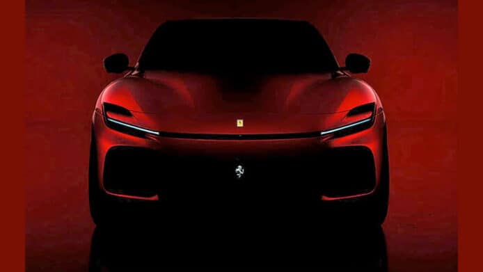 Ferrari 發布 SUV-Purosangue 正面照    廠方確定今年內亮相