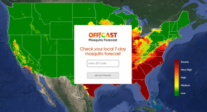 Google 美國推蚊子出沒預測工具　與蚊怕水品牌合作