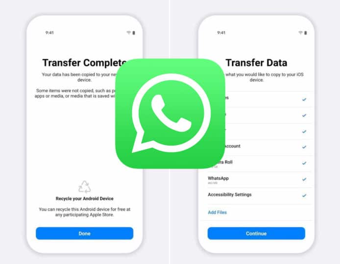 WhatsApp 資料從 Android 轉移 iOS     Apple 官方「Move to iOS」快將正式支援