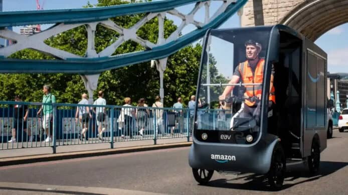 減低倫敦市內碳排放   Amazon 改用四輪電動單車送貨