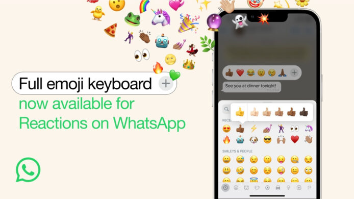 WhatsApp 快速回應功能   即日起支援所有 Emoji 表情符號