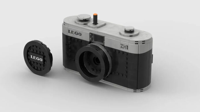 可使用 35mm 菲林拍攝   復古設計 LEGO 積木相機