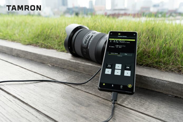 Tamron 鏡頭手機 App 開發中     一鍵對焦 + 遙控 AB Focus
