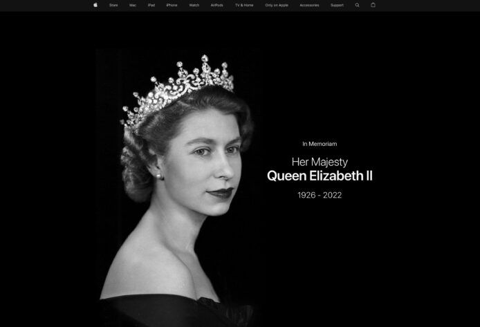 Apple, Microsoft 官網放英女皇黑白照  Tim Cook: 紀念伊利沙伯二世女王的一生和奉獻