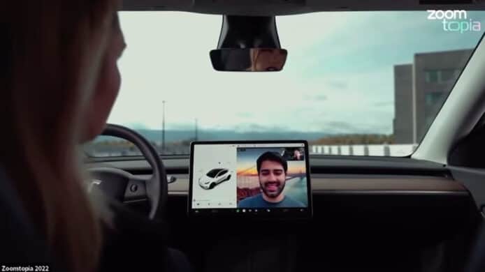 Zoom 加入 Tesla 車載系統   車主可在車廂進行視像通話
