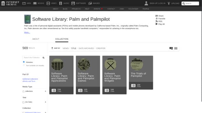重溫 Palm Pilot 經典   逾 560 款程式 Internet Archive 上架