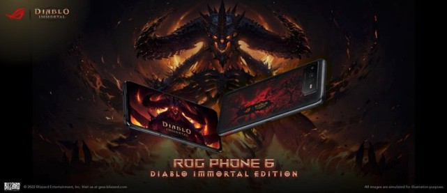 ROG、Diablo 聯名合作     ROG Phone 6 Diablo Immortal Edition 電競手機