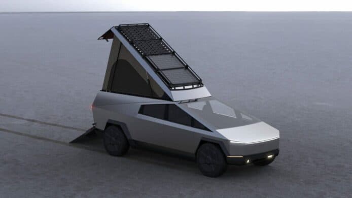 Tesla Cybertruck 可變身露營車      Space Campers 露營專用套件