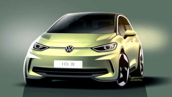 VW ID.3 小改款   概念圖發表明年第四季推出