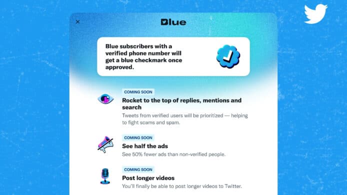 Twitter Blue 重新推出   新措施減少藍剔認證遭冒認