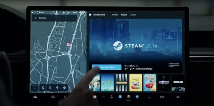 Tesla 新推 Steam Beta   車上熒幕可遊玩過千款遊戲