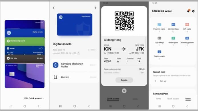 Samsung Wallet 香港推出   整合手機支付錢包車匙等功能