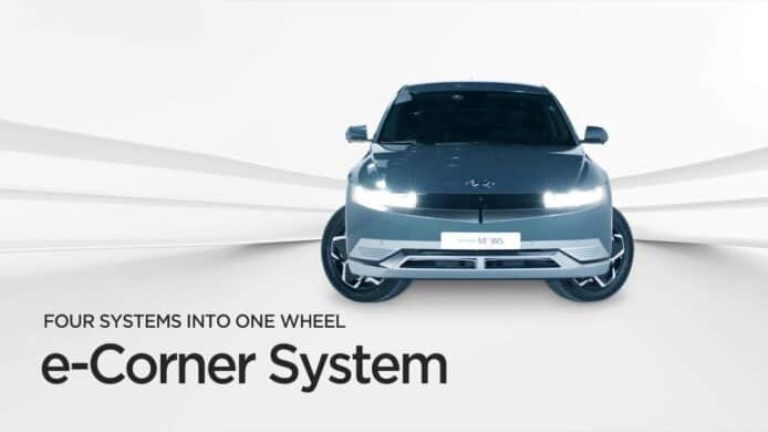 Hyundai  「打橫行／原地轉」電動車    e-Corner 技術泊車更方便