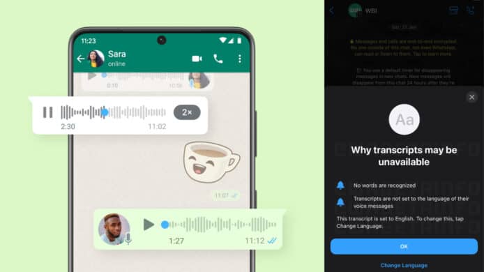 WhatsApp Beta 發現新功能   語音訊息可自動轉譯成文字顯示