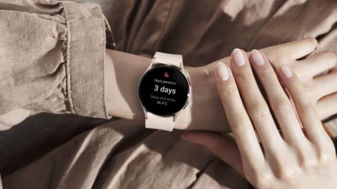 Samsung Galaxy Watch5 更新   加入體溫經期計算功能