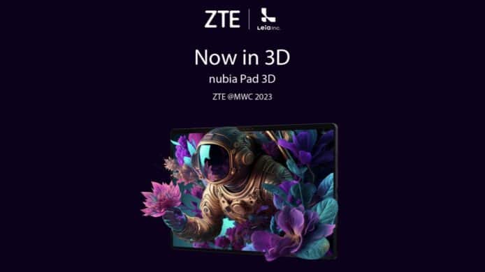 配備裸眼 3D 顯示技術   ZTE 全新平板月底發表