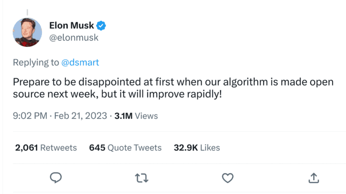 Elon Musk 宣佈 Twitter 變開源   演算法源代碼下週公開