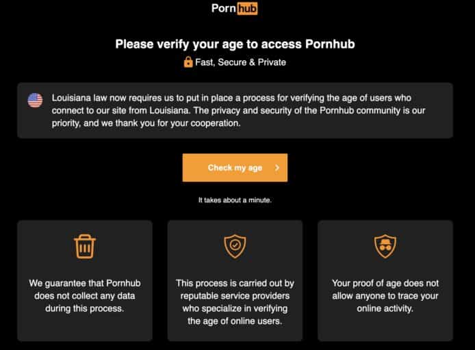上 Pornhub 要出示身份證    美國路州打擊「對未成年有害內容」