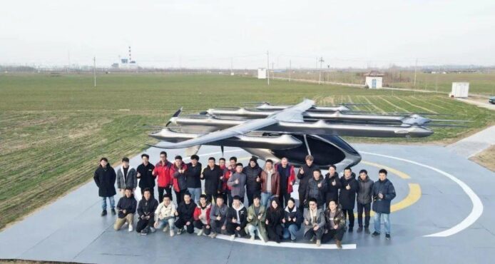 中國eVTOL飛行器破美國紀錄　垂直升降技術 + 時速 200 公里
