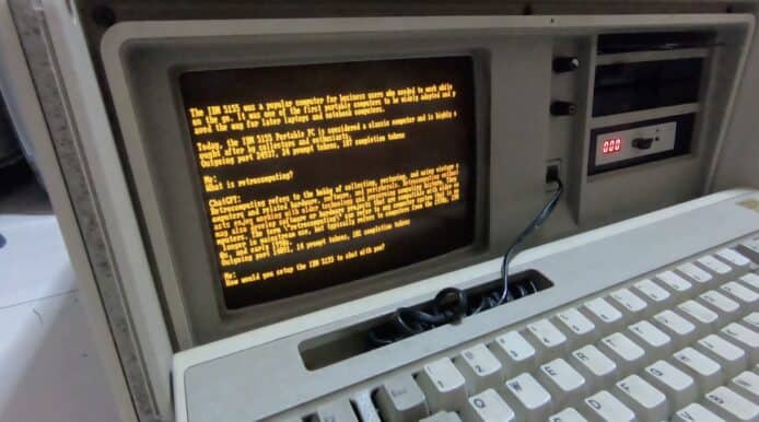 【有片睇】ChatGPT 在 40 年前 IBM PC 運作   電腦只用 Intel 8088 處理器