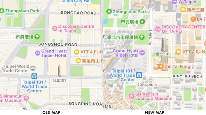 香港、台灣繼新加坡後   成第二批新版 Apple Maps 亞洲地區
