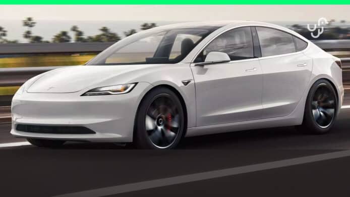 無人機偷拍 2023 年全新款 Tesla Model 3  重要實體控制也取消
