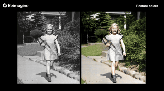 Reimagine 透過 AI 修復相片 可為黑白相重新著色＋製成動畫