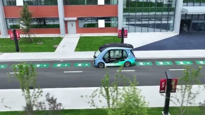 中國一汽展示新電動車技術   道路系統提供高功率無線充電