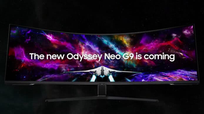Samsung 官方 YouTube 預告   57 吋 Odyssey Neo G9 遊戲顯示器下週發表