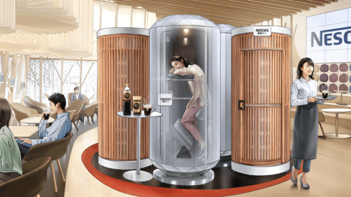 日本咖啡廳提供立睡服務  45 元享私人空間小睡 30 分鐘