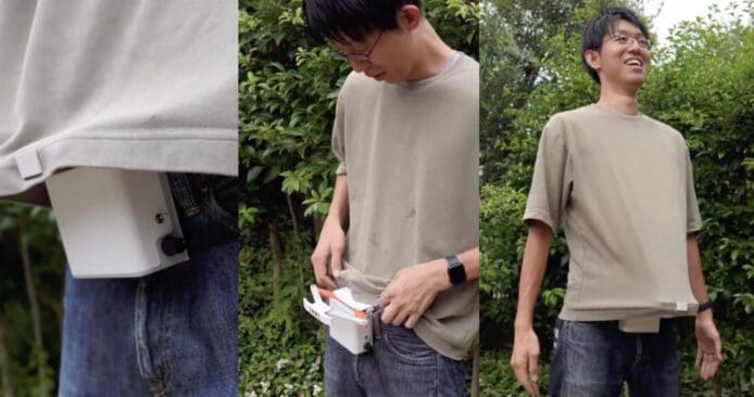 日網民發明自動 T 恤撥風機　前後擺動將空氣引進衣服內
