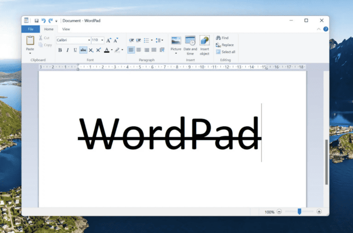 WordPad 將絕跡 Windows   28 年應用終將成為歷史