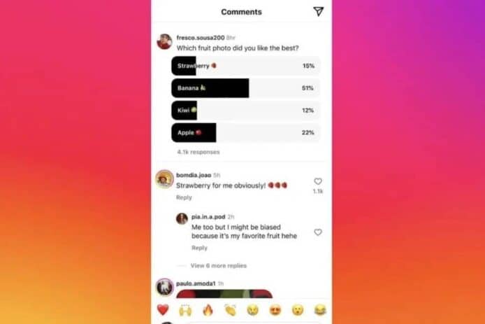 Instagram 將加入留言投票功能　不再限於 Stories 更方便互動