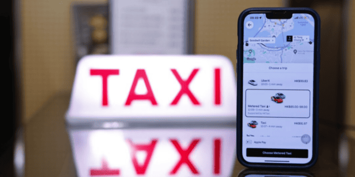 Uber 增設「按錶收費的士」選項    用戶可連接逾萬名 HKTaxi 的士司機
