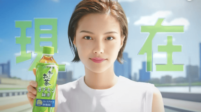 日本綠茶廣告女主角使用 AI 生成【有片睇】真人演員工作大受威脅