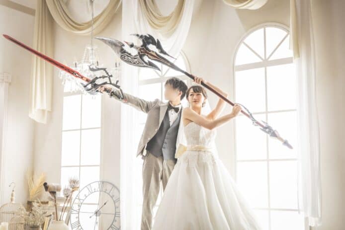FF14 網上情緣修成正果　日本夫婦婚紗照重現遊戲畫面