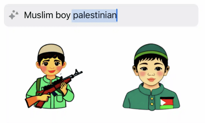 WhatsApp AI 生成持槍男孩貼圖  僅於巴勒斯坦、巴勒斯坦人等詞彙中出現