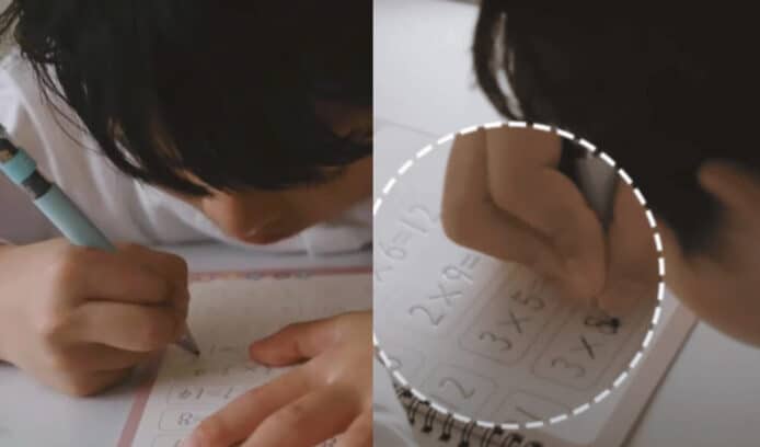 日本「駝背矯正筆」  書寫姿勢不良筆芯會自動收起