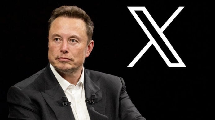 Elon Musk and Social Media X Logo